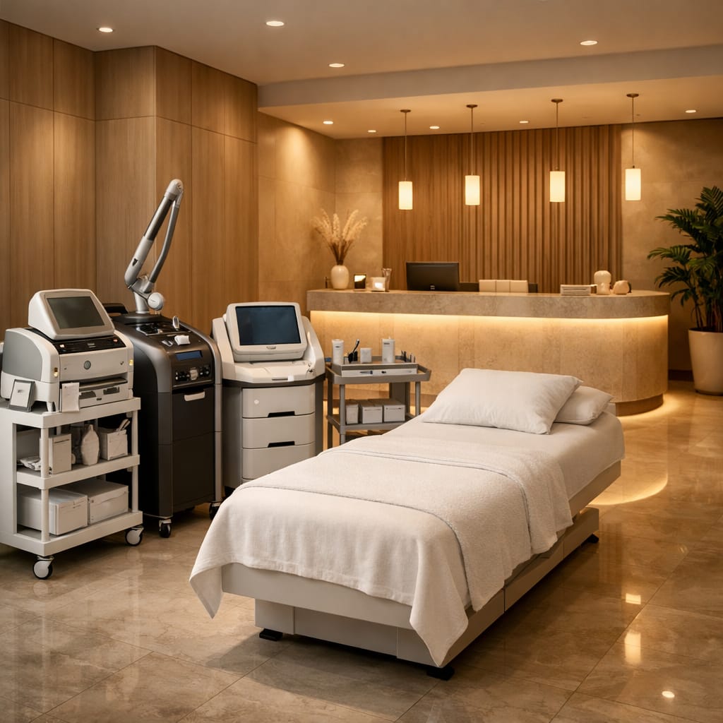 Wellness centre room for massage